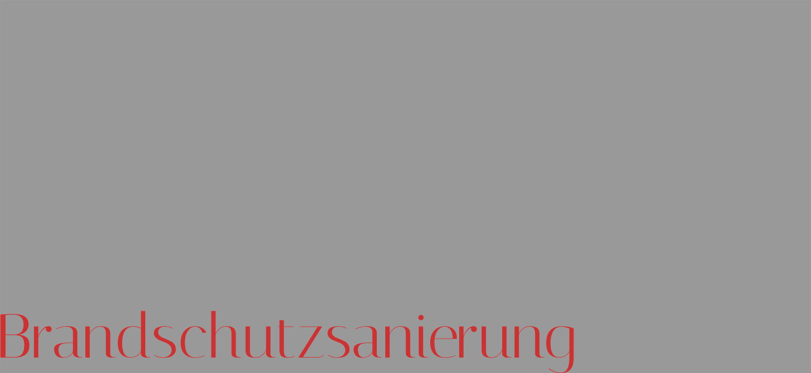 Brandschutzsanierung